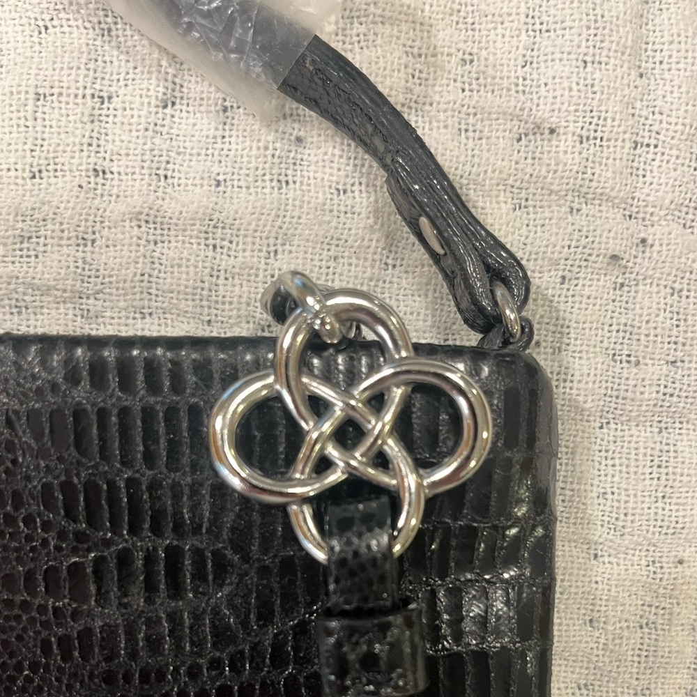 Stella & Dot Lamb Skin Black Crossbody Bag Brand New - Picture 2 of 13